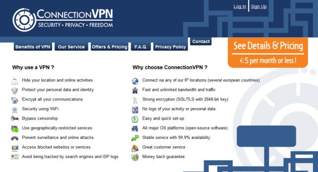 ConnectionVPN Review