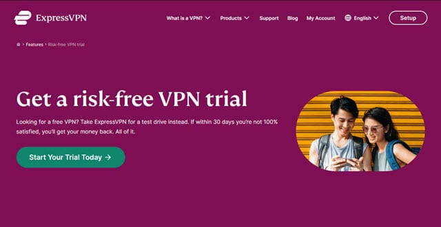 ExpressVPN free trial