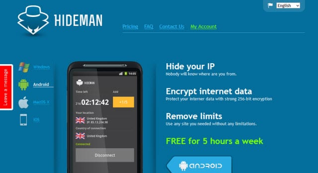 Hideman VPN Review