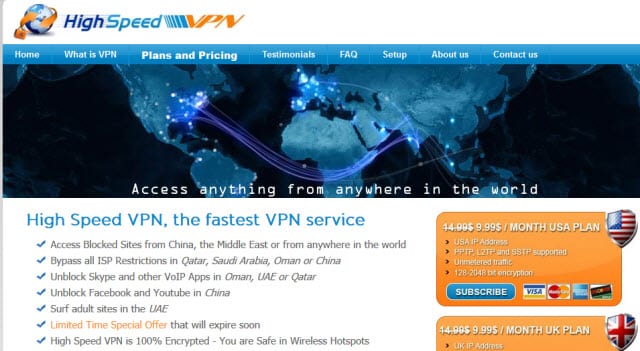 High Speed VPN Review