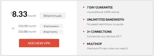 IVPN pricing