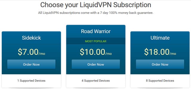 LiquidVPN term discounts