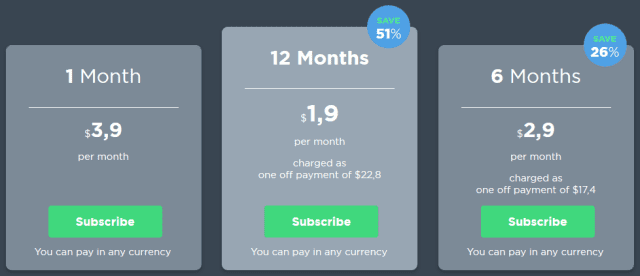 Privatoria pricing