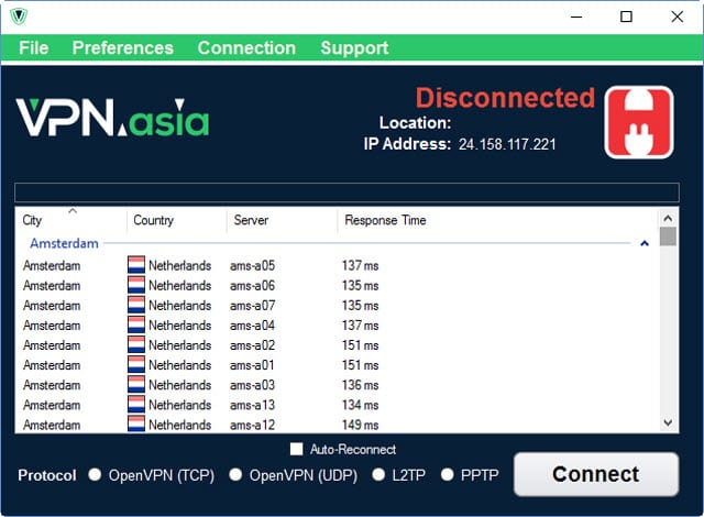 Vpn.asia विंडोज क्लाइंट