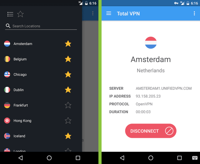 TotalVPN Android app