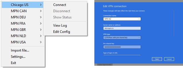 MPN VPN setup